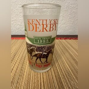 1985 111th Kentucky Derby Official Mint Julep Glass Churchill Downs Vintage